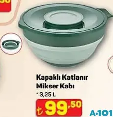 KAPAKLI KATLANIR MİKSER KABI 3,25 L